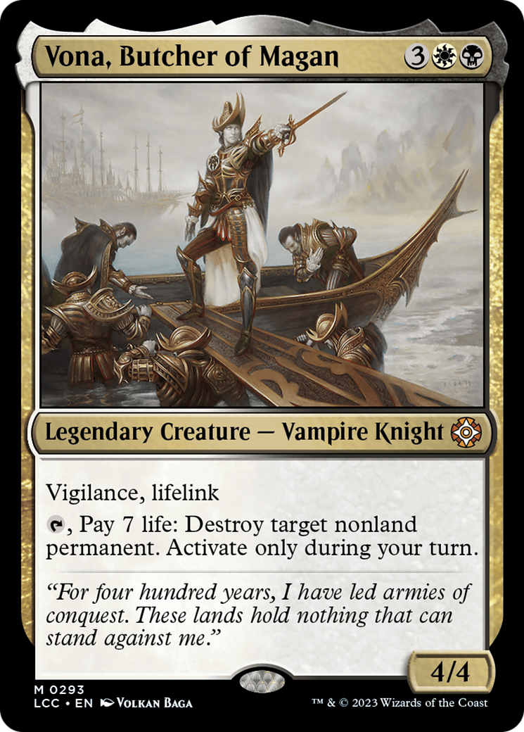 Vona, Butcher of Magan [The Lost Caverns of Ixalan Commander] | Game Grid - Logan