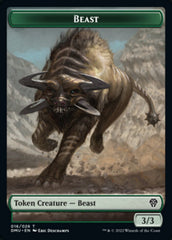 Soldier // Beast Double-Sided Token [Dominaria United Tokens] | Game Grid - Logan