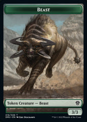 Phyrexian // Beast Double-Sided Token [Dominaria United Tokens] | Game Grid - Logan