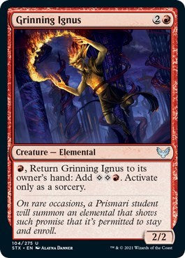 Grinning Ignus [Strixhaven: School of Mages] | Game Grid - Logan