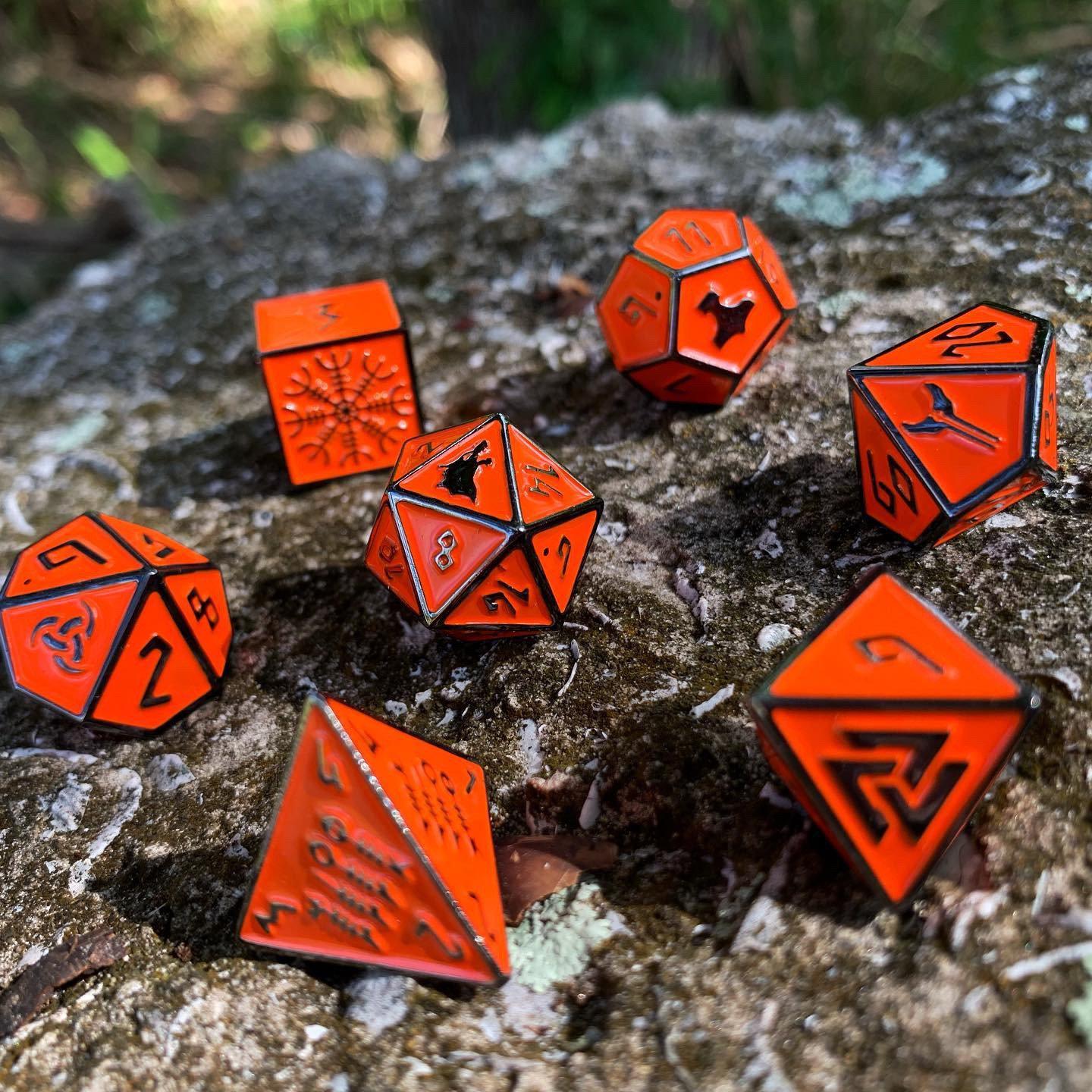 Norse Foundry Metal Dice Molten Lava | Game Grid - Logan