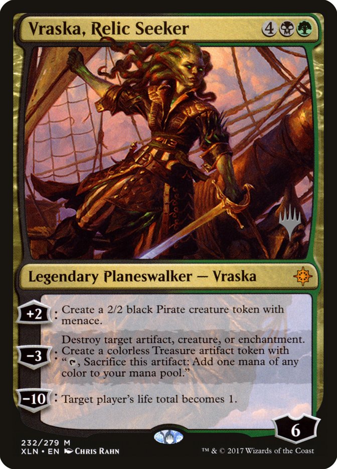 Vraska, Relic Seeker (Promo Pack) [Ixalan Promos] | Game Grid - Logan