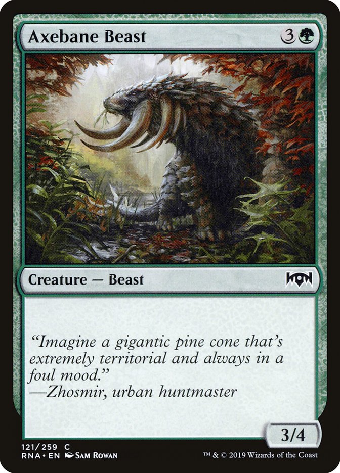 Axebane Beast [Ravnica Allegiance] | Game Grid - Logan