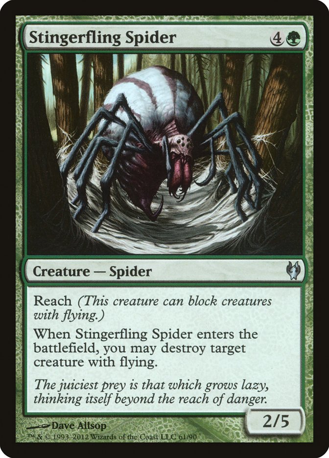 Stingerfling Spider [Duel Decks: Izzet vs. Golgari] | Game Grid - Logan