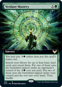 Verdant Mastery (Extended Art) [Strixhaven: School of Mages] | Game Grid - Logan