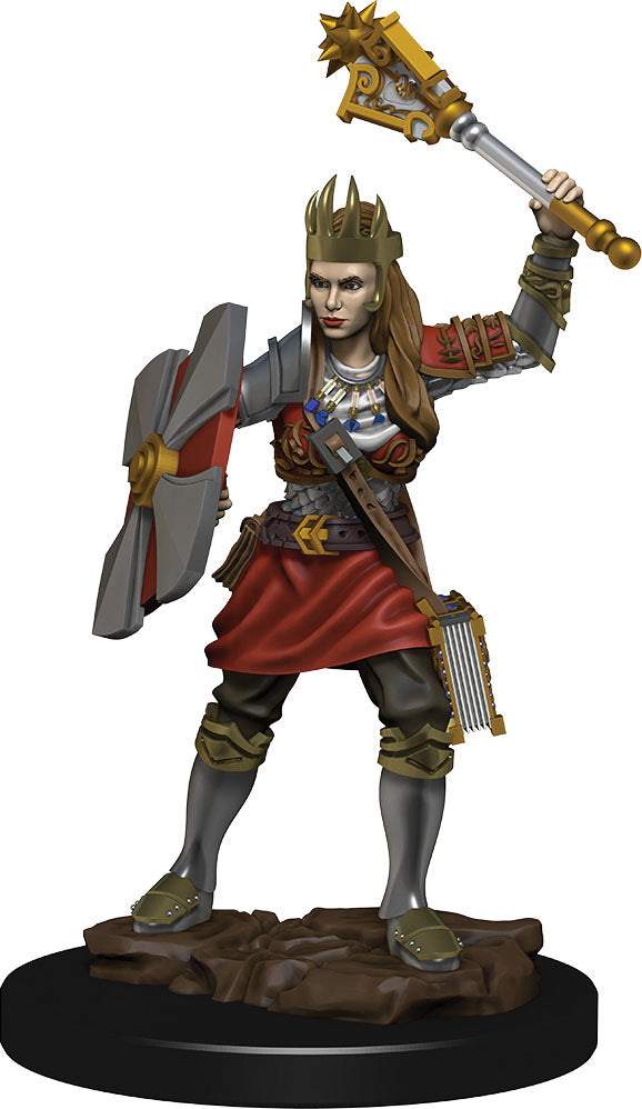 D&D Premium Painted Mini: Female Human Cleric | Game Grid - Logan