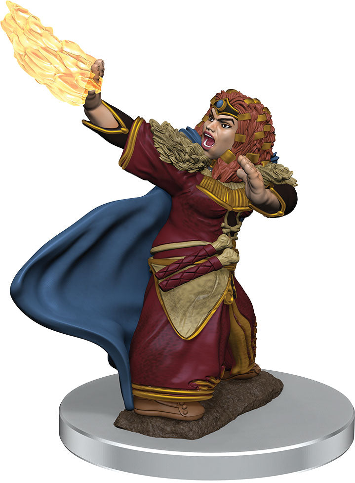 D&D Premium Painted Mini: Female Dwarf Wizard | Game Grid - Logan