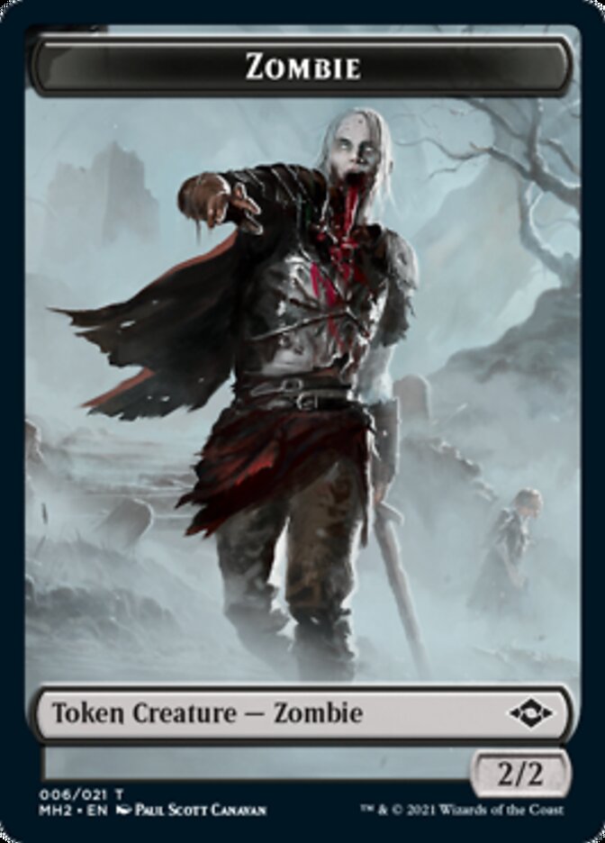 Treasure (21) // Zombie Double-Sided Token [Modern Horizons 2 Tokens] | Game Grid - Logan