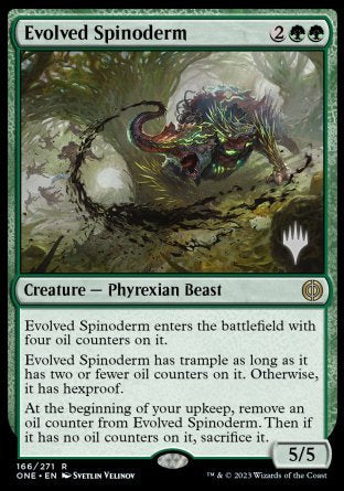 Evolved Spinoderm (Promo Pack) [Phyrexia: All Will Be One Promos] | Game Grid - Logan