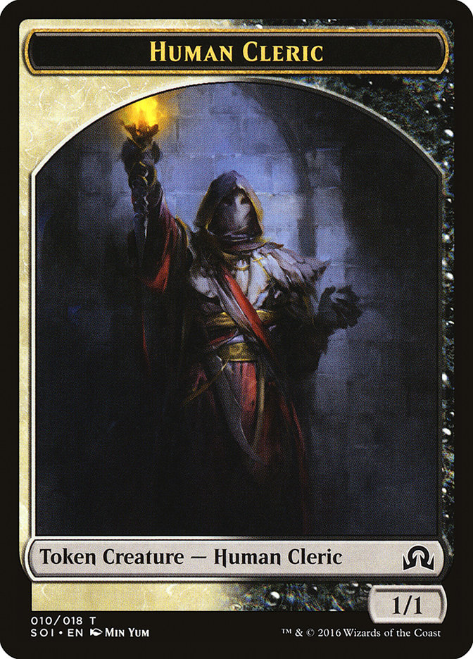 Human Cleric Token [Shadows over Innistrad Tokens] | Game Grid - Logan