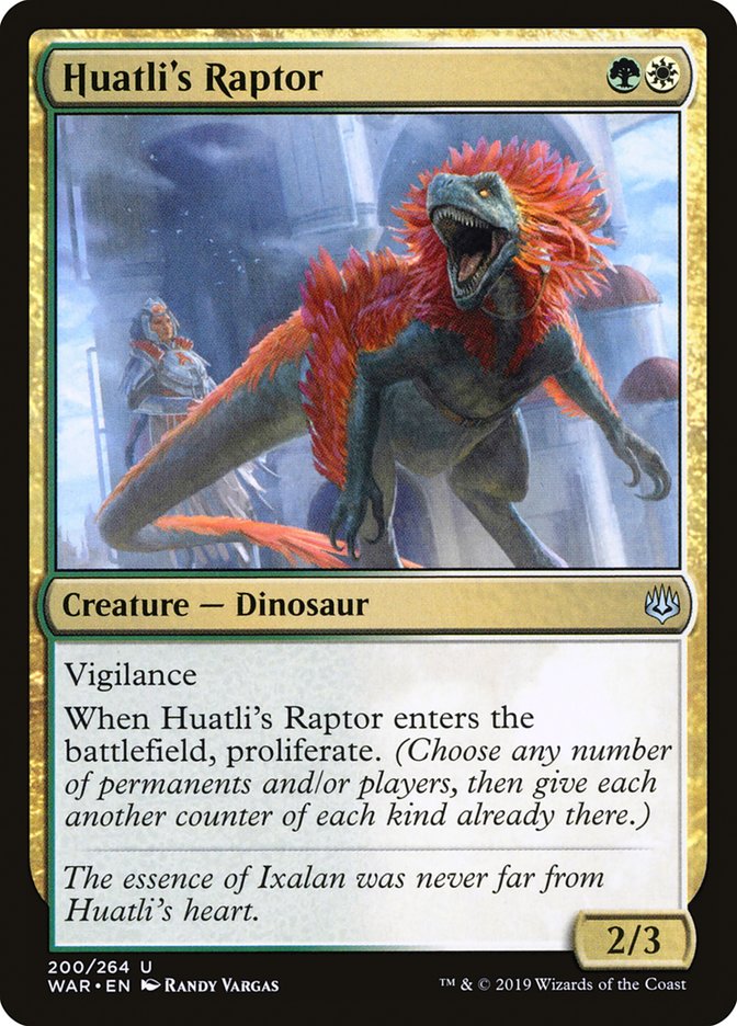 Huatli's Raptor [War of the Spark] | Game Grid - Logan
