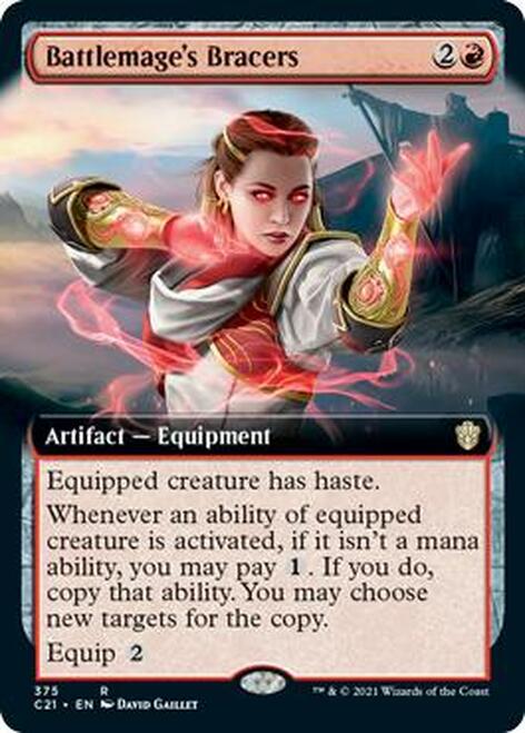 Battlemage's Bracers (Extended Art) [Commander 2021] | Game Grid - Logan