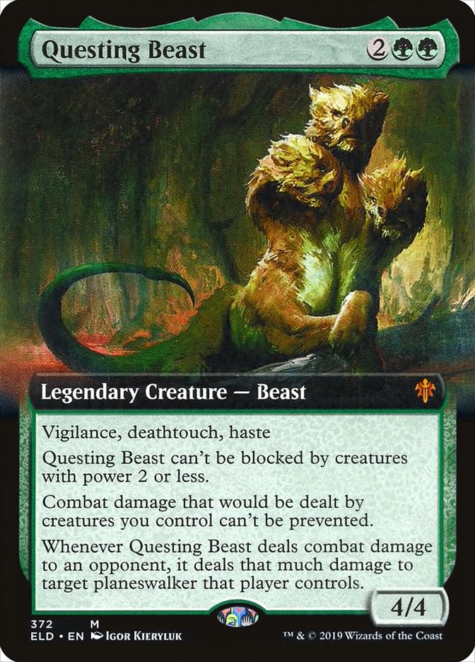 Questing Beast (Extended Art) [Throne of Eldraine] | Game Grid - Logan