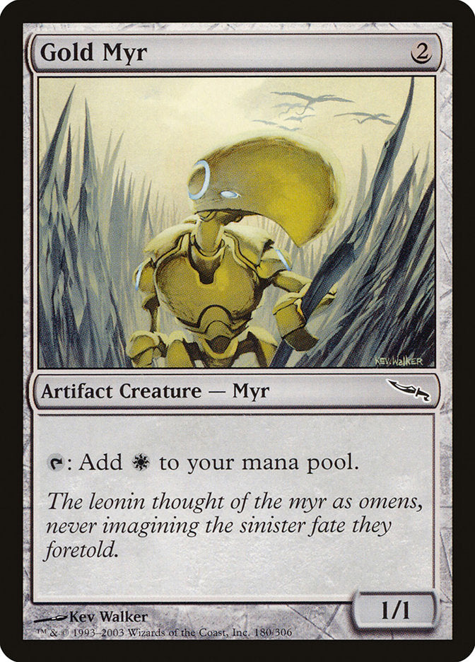 Gold Myr [Mirrodin] | Game Grid - Logan