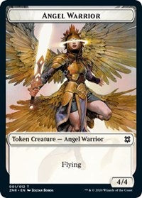 Angel Warrior // Hydra Double-Sided Token [Zendikar Rising Tokens] | Game Grid - Logan