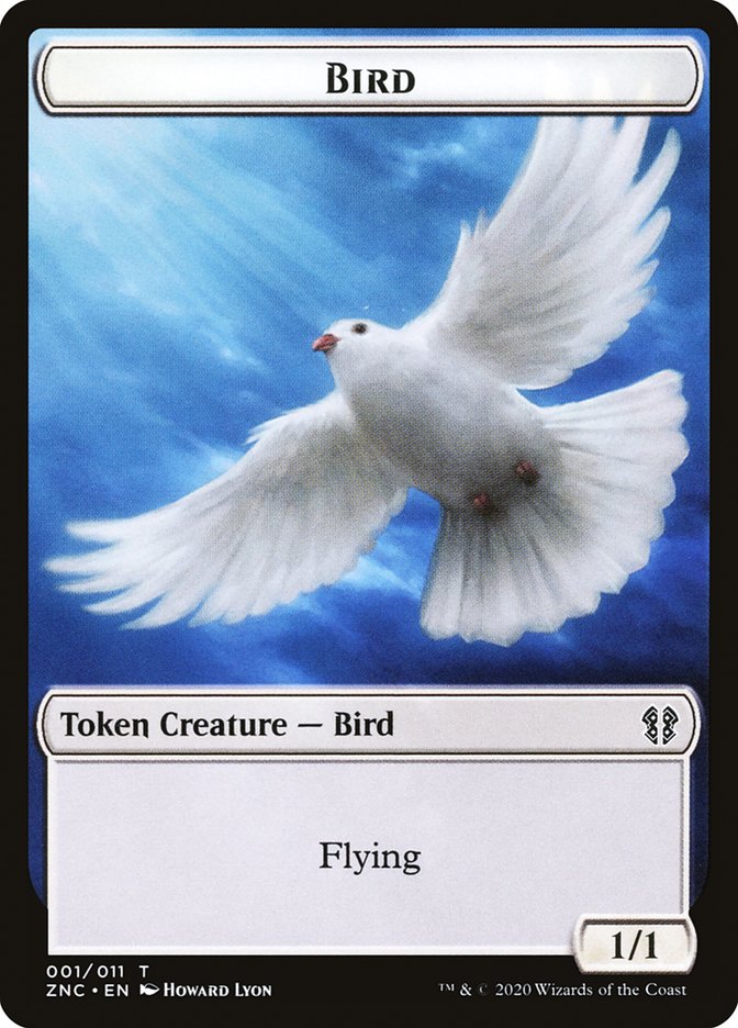 Bird // Kor Ally Double-Sided Token [Zendikar Rising Commander Tokens] | Game Grid - Logan