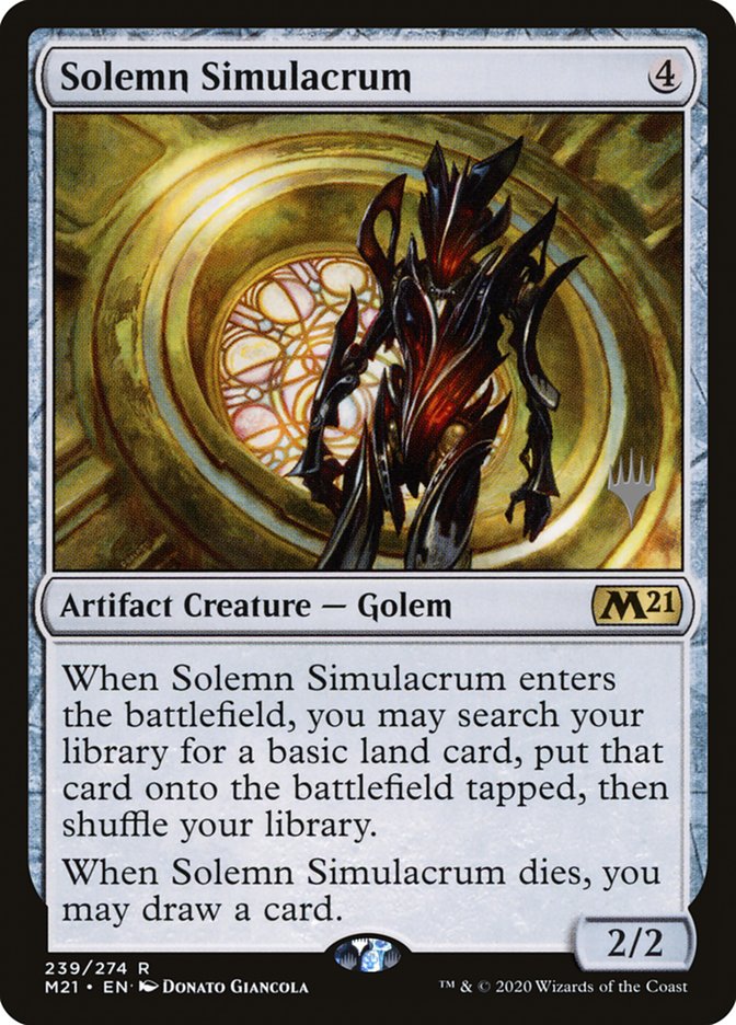 Solemn Simulacrum (Promo Pack) [Core Set 2021 Promos] | Game Grid - Logan