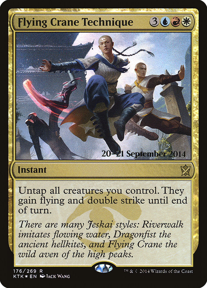 Flying Crane Technique [Khans of Tarkir Prerelease Promos] | Game Grid - Logan