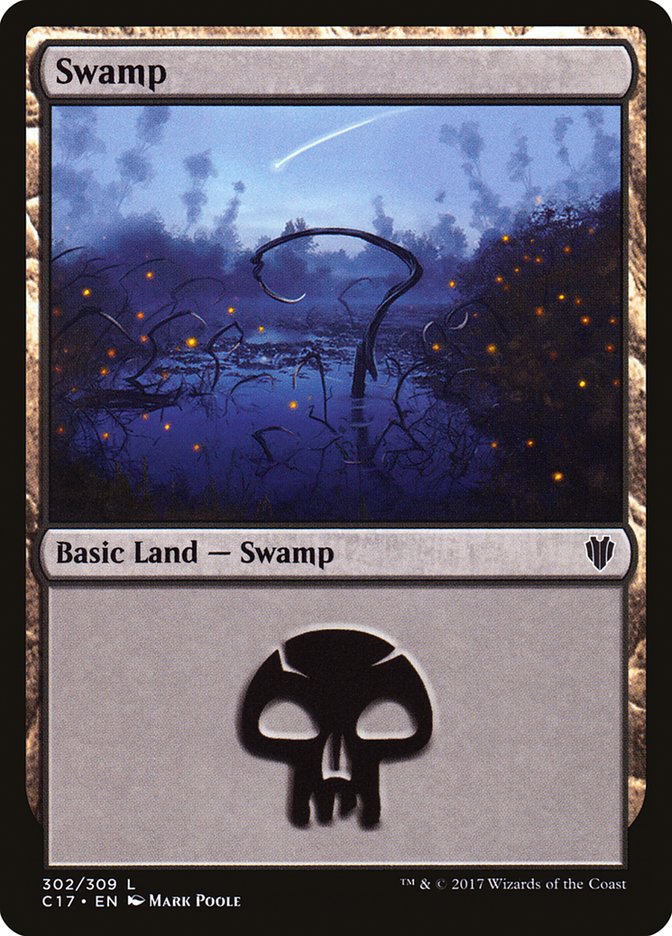 Swamp (302) [Commander 2017] | Game Grid - Logan