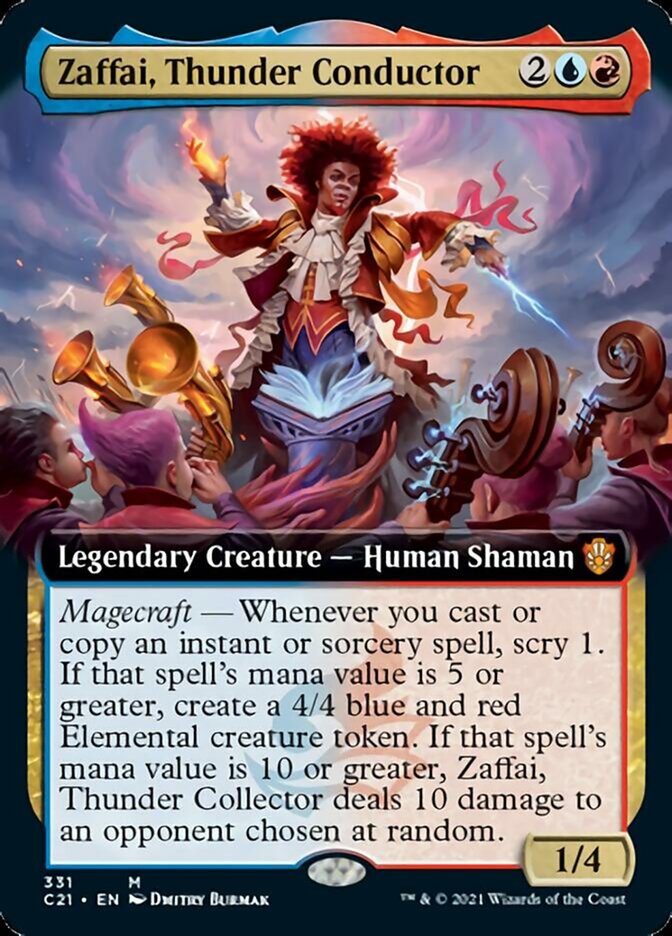 Zaffai, Thunder Conductor (Extended Art) [Commander 2021] | Game Grid - Logan