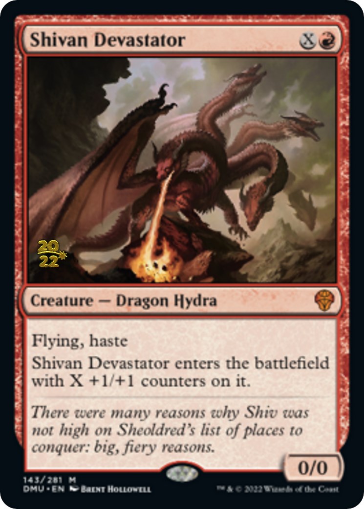 Shivan Devastator [Dominaria United Prerelease Promos] | Game Grid - Logan