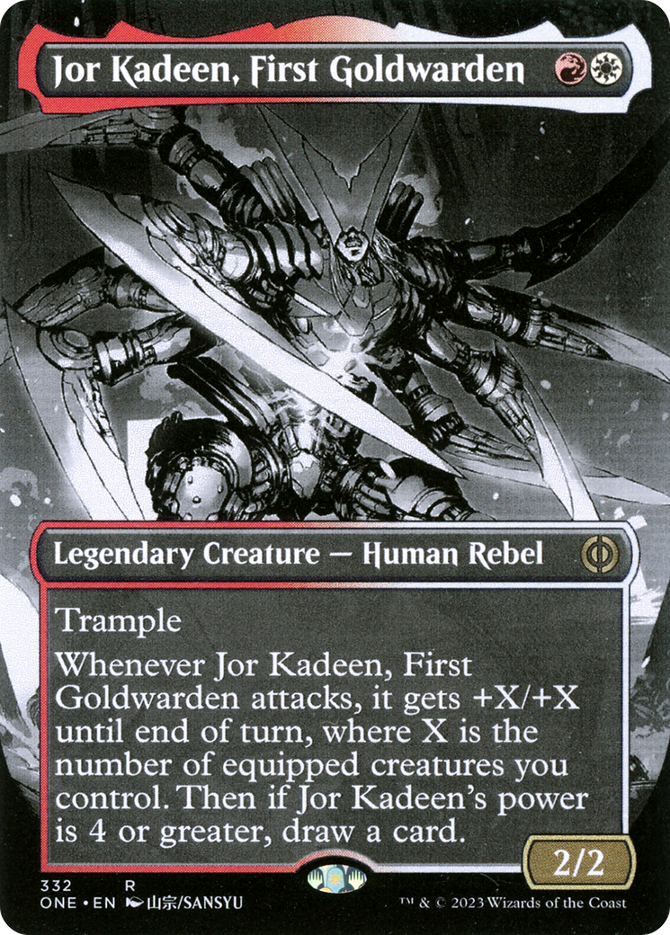 Jor Kadeen, First Goldwarden (Borderless Manga) [Phyrexia: All Will Be One] | Game Grid - Logan