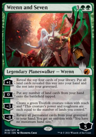 Wrenn and Seven (Promo Pack) [Innistrad: Midnight Hunt Promos] | Game Grid - Logan