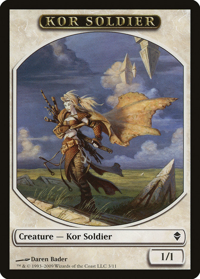 Kor Soldier Token [Zendikar Tokens] | Game Grid - Logan