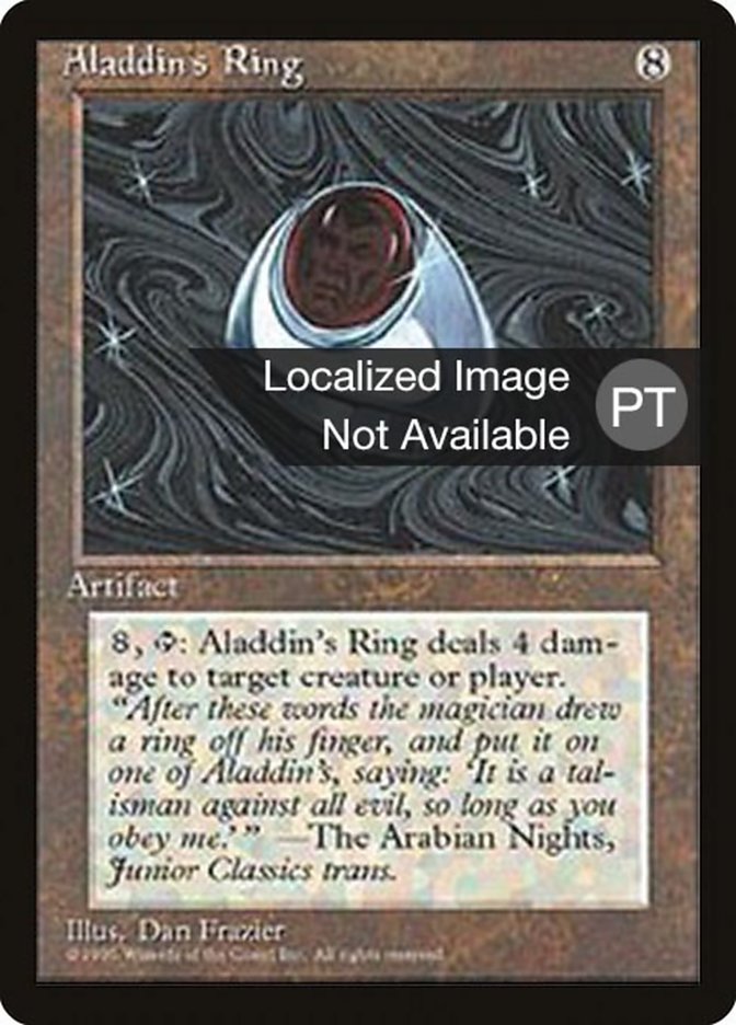 Aladdin's Ring [Fourth Edition (Foreign Black Border)] | Game Grid - Logan