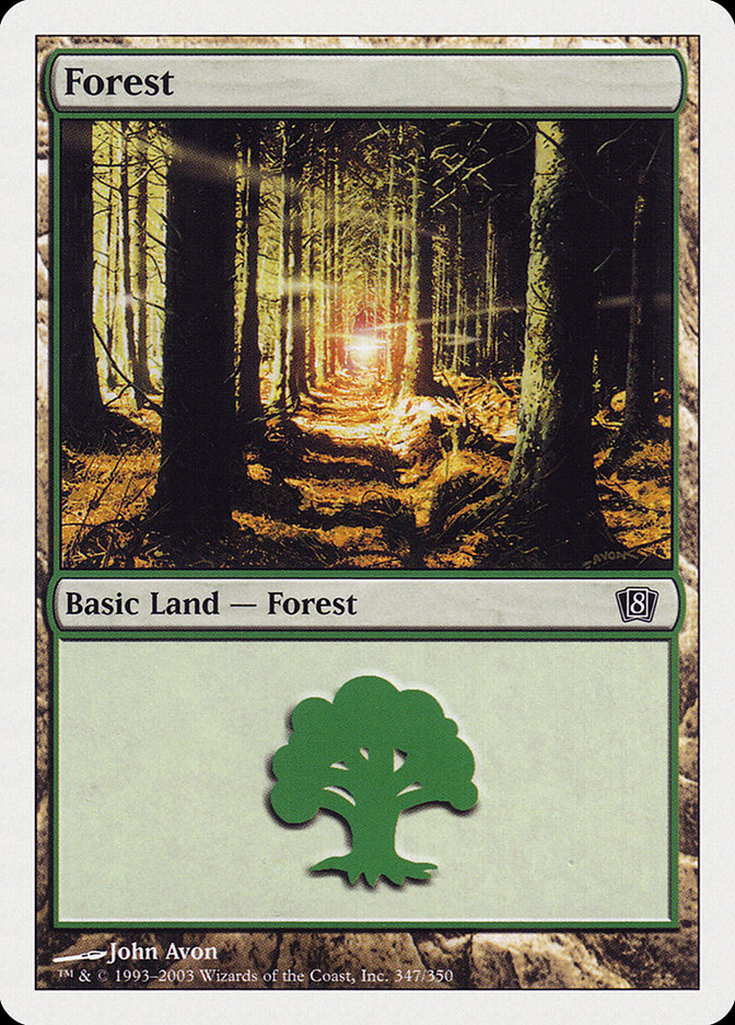 Forest (347) [Eighth Edition] | Game Grid - Logan