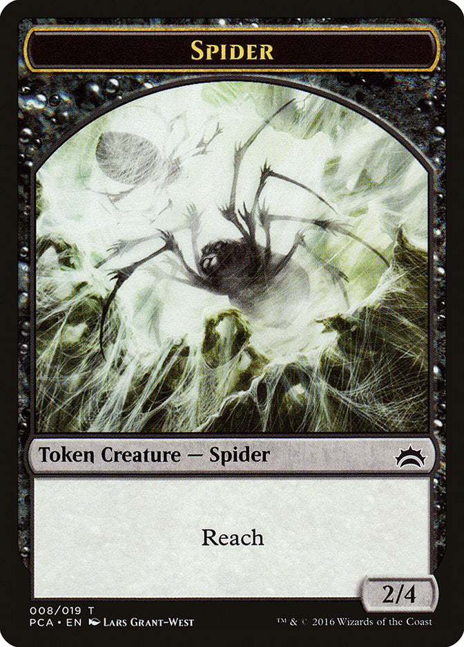 Spider // Saproling Double-Sided Token [Planechase Anthology Tokens] | Game Grid - Logan