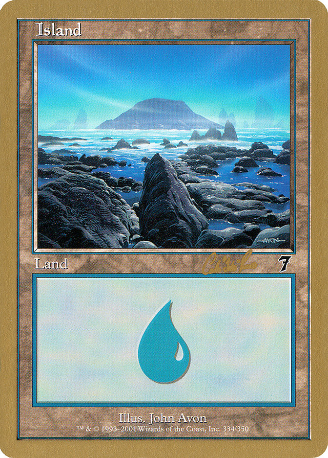 Island (cr334) (Carlos Romao) [World Championship Decks 2002] | Game Grid - Logan