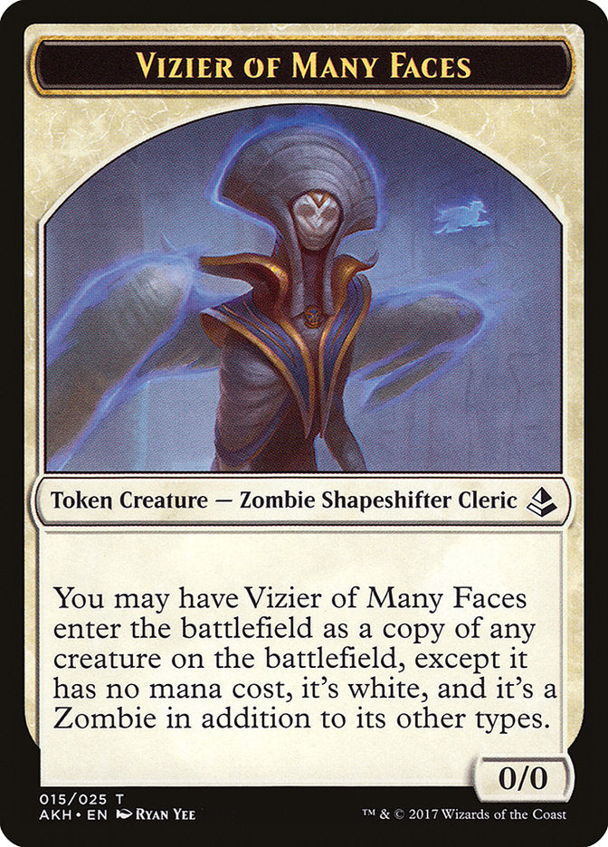 Vizier of Many Faces Token [Amonkhet Tokens] | Game Grid - Logan