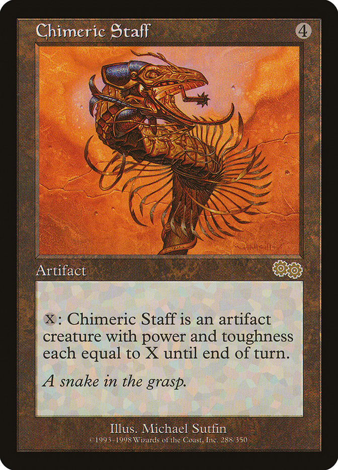 Chimeric Staff [Urza's Saga] | Game Grid - Logan