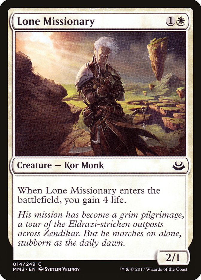 Lone Missionary [Modern Masters 2017] | Game Grid - Logan