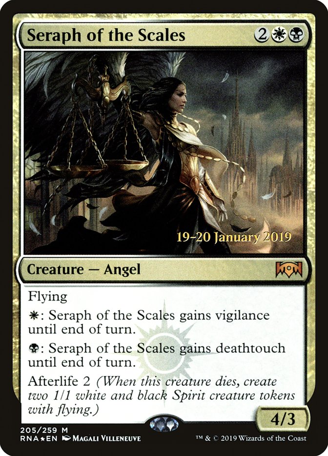 Seraph of the Scales [Ravnica Allegiance Prerelease Promos] | Game Grid - Logan