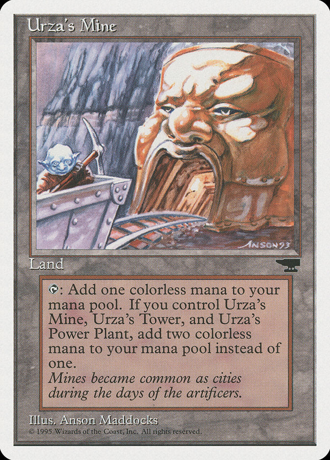 Urza's Mine (Mine Cart Entering Mouth) [Chronicles] | Game Grid - Logan