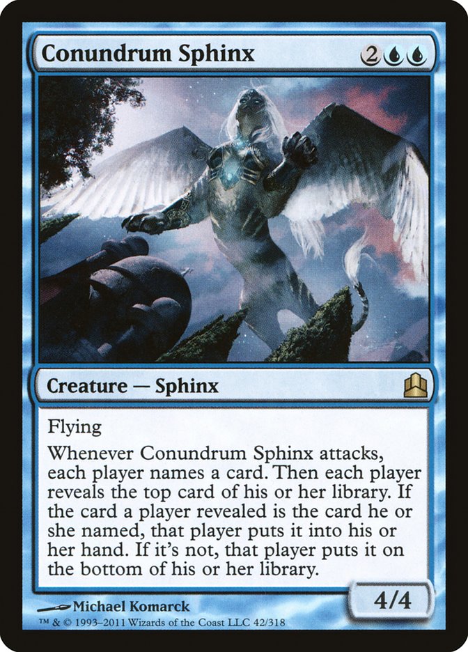 Conundrum Sphinx [Commander 2011] | Game Grid - Logan