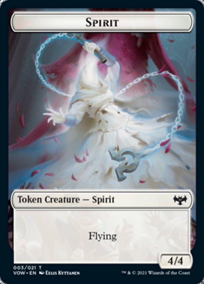 Blood // Spirit (003) Double-Sided Token [Innistrad: Crimson Vow Tokens] | Game Grid - Logan