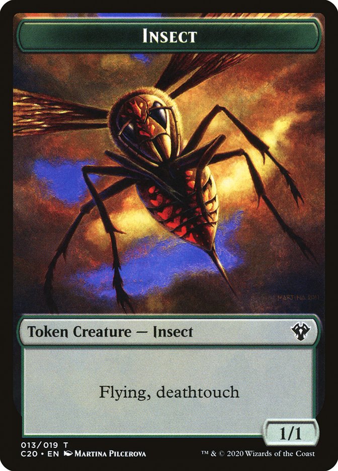 Spirit // Insect (013) Double-Sided Token [Commander 2020 Tokens] | Game Grid - Logan