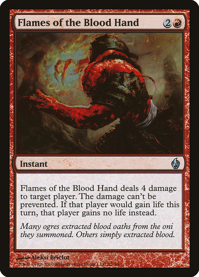 Flames of the Blood Hand [Premium Deck Series: Fire and Lightning] | Game Grid - Logan