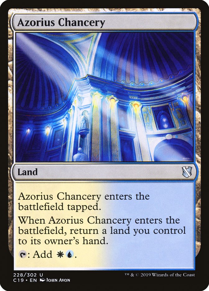 Azorius Chancery [Commander 2019] | Game Grid - Logan