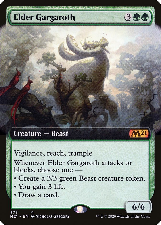 Elder Gargaroth (Extended Art) [Core Set 2021] | Game Grid - Logan