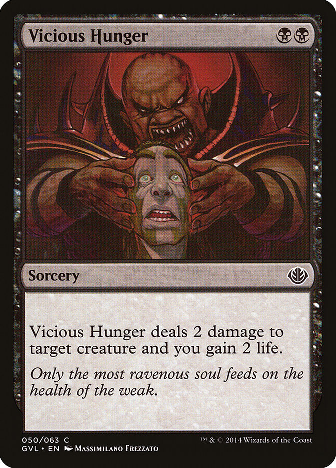 Vicious Hunger (Garruk vs. Liliana) [Duel Decks Anthology] | Game Grid - Logan