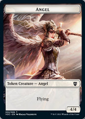 Angel // Clue Double-Sided Token [Innistrad: Crimson Vow Commander Tokens] | Game Grid - Logan