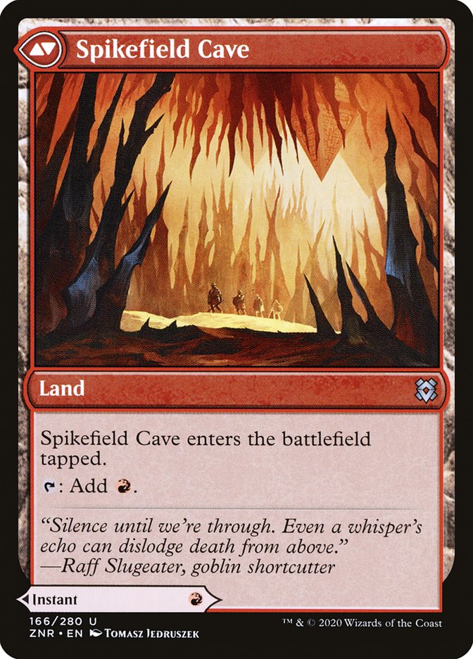 Spikefield Hazard // Spikefield Cave [Zendikar Rising] | Game Grid - Logan