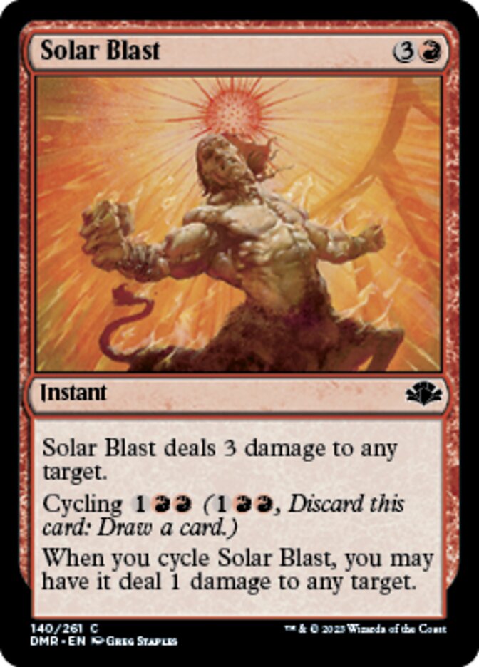 Solar Blast [Dominaria Remastered] | Game Grid - Logan