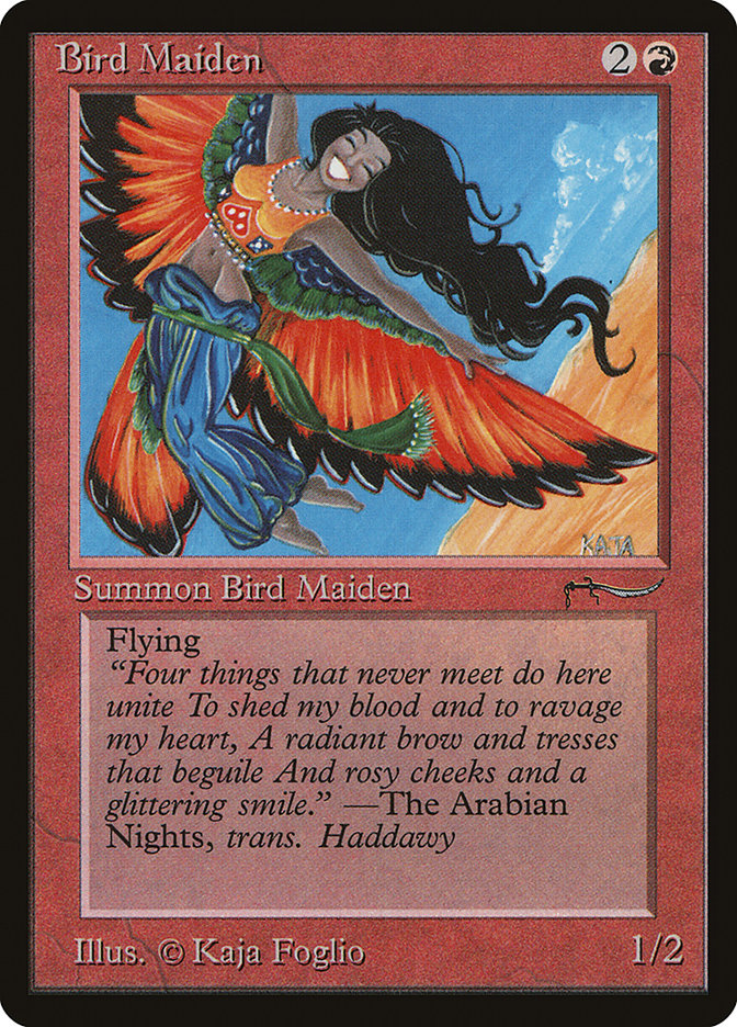 Bird Maiden (Light Mana Cost) [Arabian Nights] | Game Grid - Logan