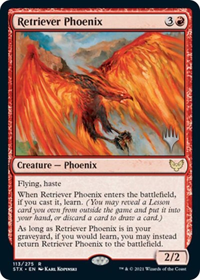 Retriever Phoenix (Promo Pack) [Strixhaven: School of Mages Promos] | Game Grid - Logan