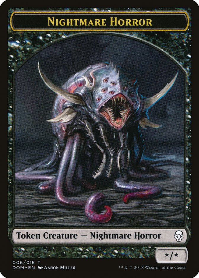 Nightmare Horror Token [Dominaria Tokens] | Game Grid - Logan